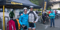 Vorm Start bei noch leichtem Regen